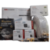HIKVISION 4 Channal HD DVR ,Indoor Doom Camera 2 MP 2Pcs, Outdoor bullet 1pc, 500 GB Hard Disk, Cable 40meter
