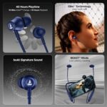 boAt Rockerz 111, 40HRS Battery, Dual Device Pairing, ENx Tech, Low Latency Mode, Fast Charging, BTv5.3, IPX5, Type-C Interface, Bluetooth in Ear Neckband, Wireless with Mic Earphones - Image 8