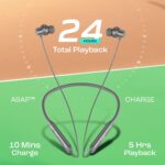 boAt Rockerz 280 ANC w/Crystal Bionic Sound Powered by Dirac Opteo, Active Noise Cancellation, 13mm Drivers, ASAP Charge, 24H Playback & ENx Tech in- Ear Bluetooth Neckband - Image 2