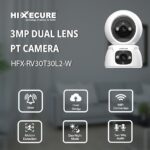 Hixecure 3MP Dual Lens PT Camera – Motion Detection, 2-Way Audio, Easy Installation | Support Cloud Storage |Pan & Tilt - Image 3