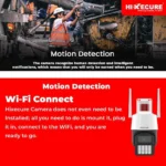 Hixecure HX-SD31L3-W-64GB 3MP PT Outdoor Smart WiFi Camera with Night Vision, Motion Detect, Two-Way Audio, IP66 Weatherproof
